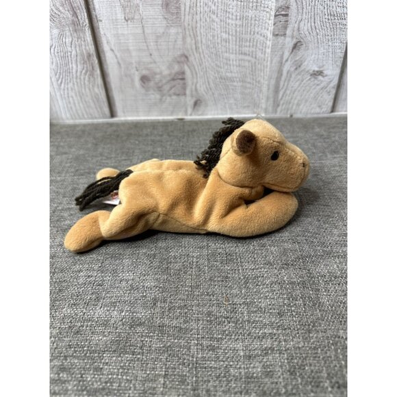 Vintage Ty Beanie Babies Collection Derby Horse Plush Toy 1995 Collectible - Picture 2 of 7